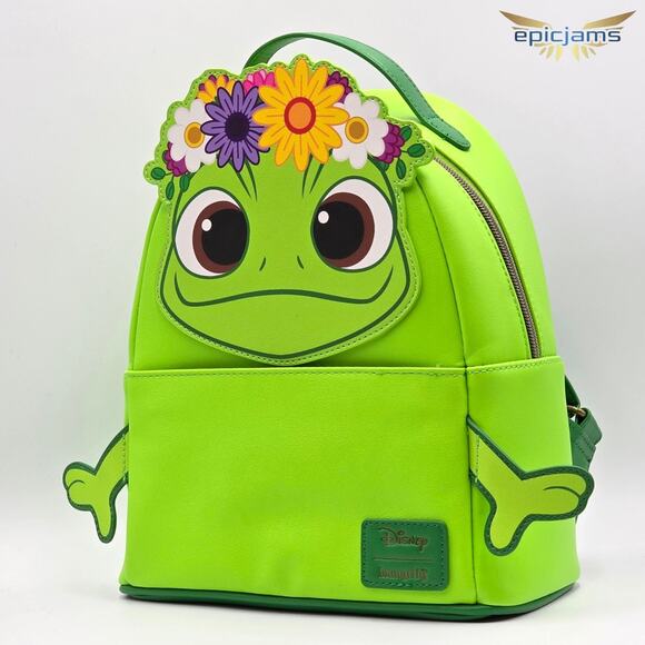 Loungefly Disney Tangled Pascal Flower Crown Mini Backpack - Picture 3 of 5